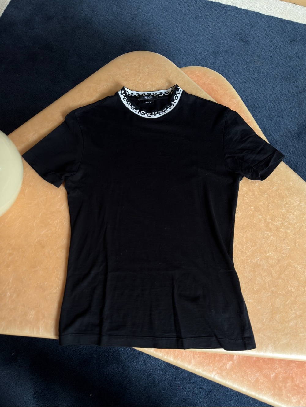 Versace Logo Collar Top